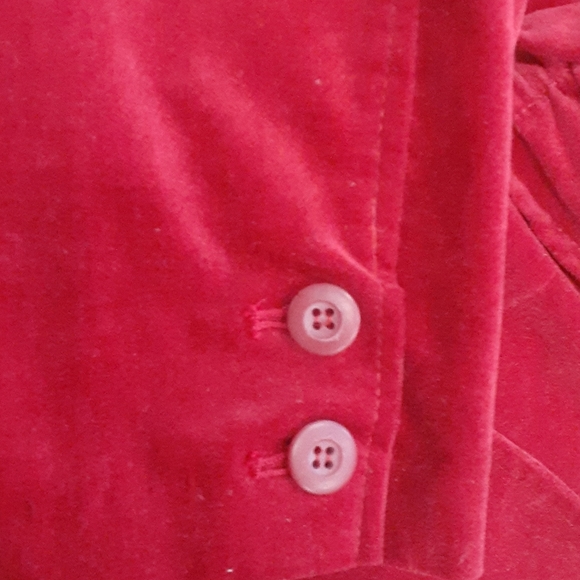 Torrid red velvet feel blazer jacket size 2 - Picture 8 of 9